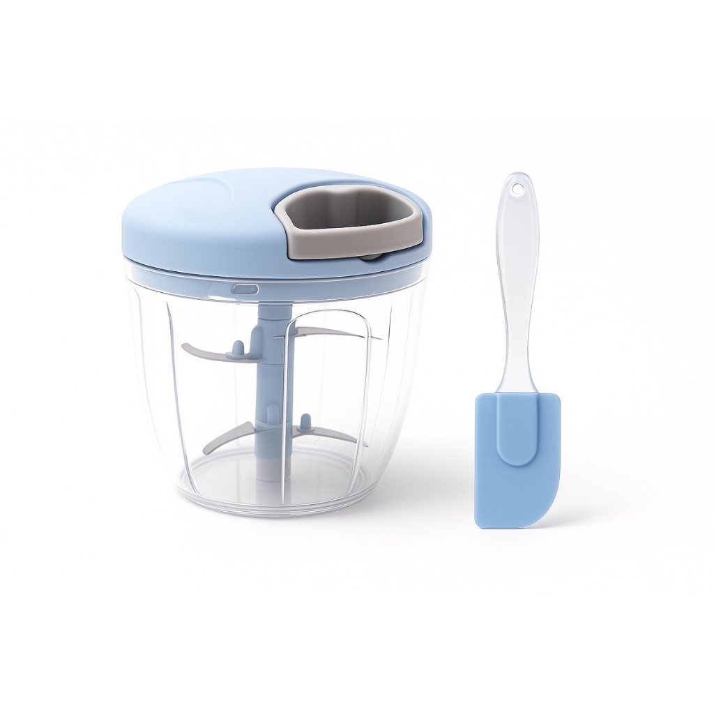 Kit Processador 900ml + Espátula Azul