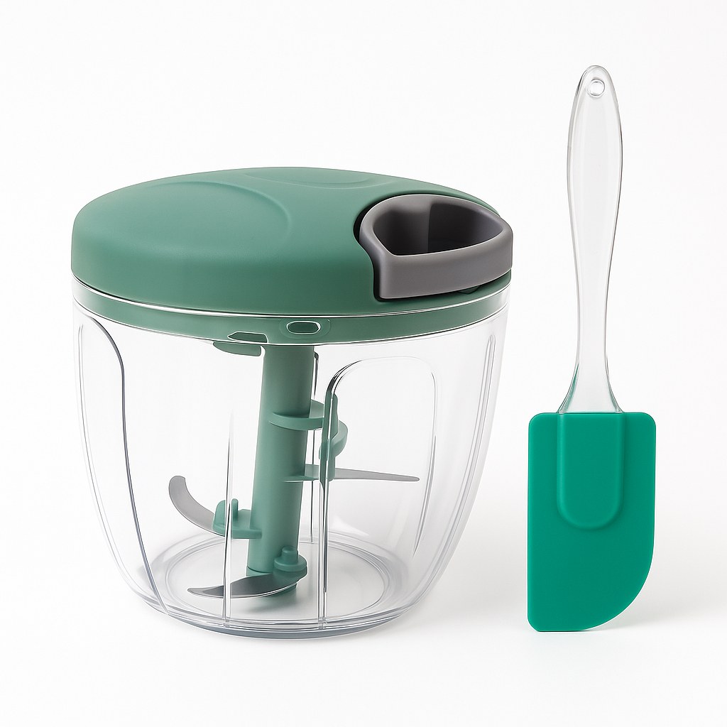 Kit Processador 900ml + Espátula Verde